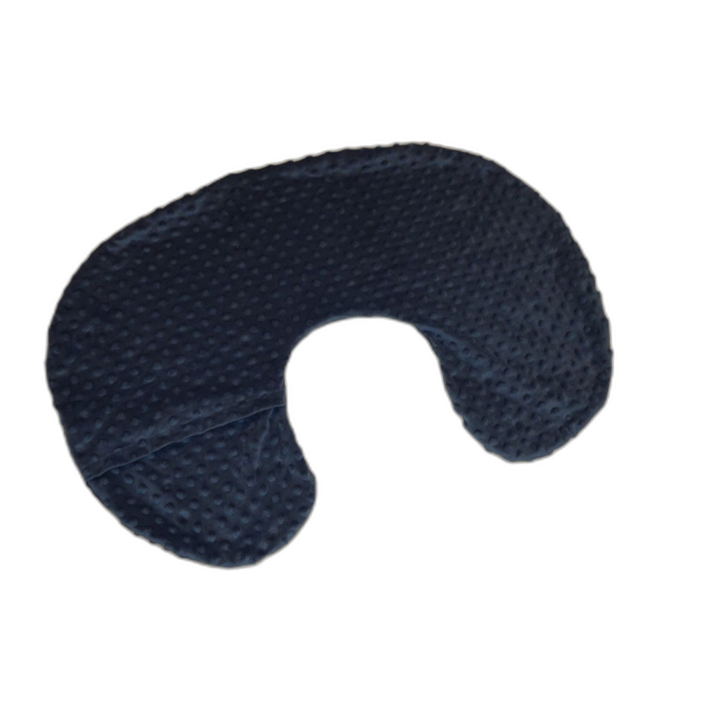Boppy Pillow Cover Blue Velour Velvet Plush
